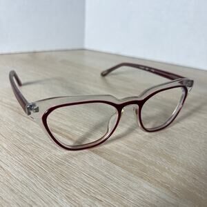 SEE 0916U C24 Clear Red Eyeglasses Frames PARTS ONLY 51-19-145